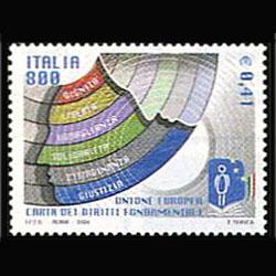 ITALY 2001 - Scott# 2405 E.U.Charter Set of 1 NH