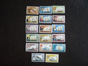 Stamps - Antigua - Scott# 241-257 - Mint Never Hinged Set of 17 Stamps
