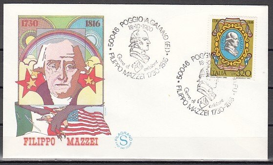 Italy, Scott cat. 1439. P. Mazzi, Political Writer issue. First day cover. ^