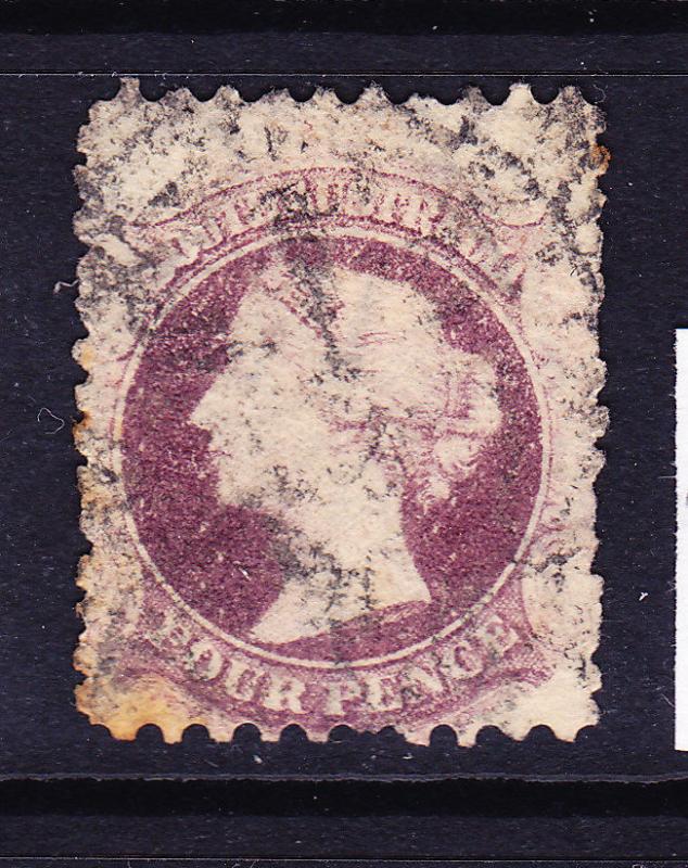 SOUTH AUSTRALIA  1870-73  4d DULL LILAC   QV  FU  SG 103