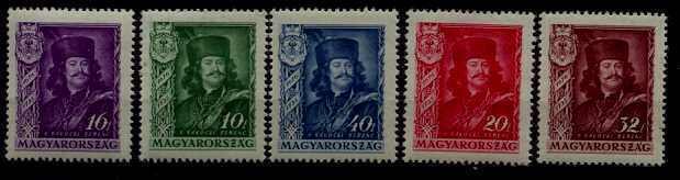 Hungary 487-91 MH F.Rakoczy SCV17.45