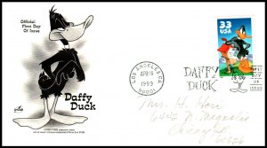 US 3306a Daffy Duck Artcraft Pencil FDC