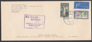 NEW ZEALAND 1940 First flight cover to London...............................Q541