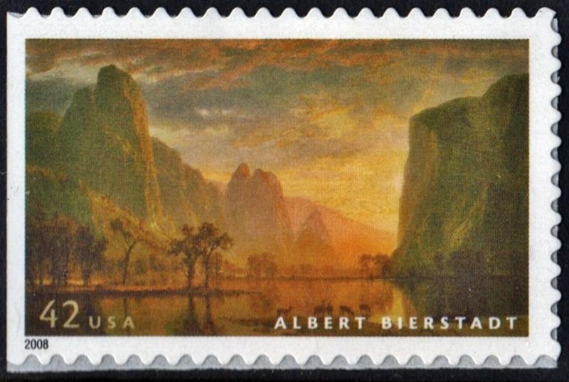 SC#4346 42¢ American Treasures: Albert Bierstadt (2008) SA
