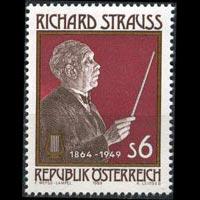 AUSTRIA 1989 - Scott# 1463 Composer Strauss Set of 1 NH