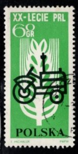 Poland - #1248 Stylised Tractor, Wheat - CTO