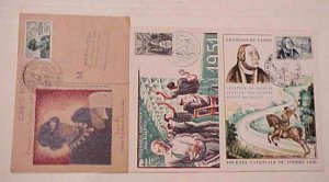 TUNISIA  4 DIFF MAXI CARDS 1945-1956