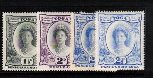 TONGA Sc 54/56a(2)/58 NH ISSUE OF 1924 - FROM QUEEN SET