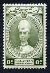 Kelantan SG45 8c Grey-green Sultan Ismail M/M Cat 4.75 pounds (1)