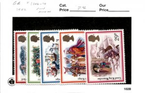 Great Britain, Postage Stamp, #1006-1010 Mint NH, 1982 Christmas (AB)