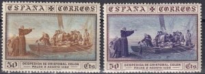 Spain #427, 429  F-VF Unused  CV $12.50 (Z6130)