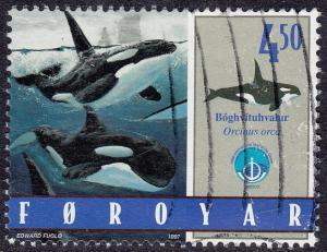 Faroe Islands - 1998 - Scott #340 - used - Animal Orca