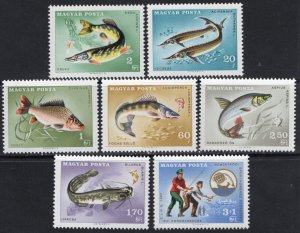 Thematic stamps HUNGARY 1967 FISH 2296/02 mint