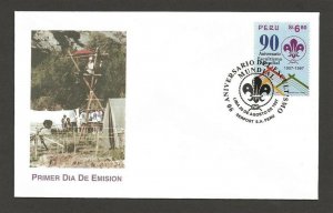 1997 Scouts Peru 90th anniversary FDC