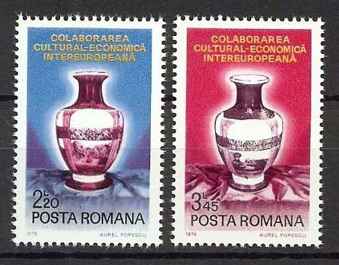 1976 ROMANIA - RUMANIEN - INTEREUROPIAN - Sc# 2620-2621 - ** MNH / VF