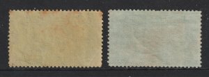 New Hebrides the used pair of the 2Fr  from 1938