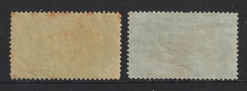 New Hebrides the used pair of the 2Fr  from 1938