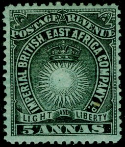 BRITISH EAST AFRICA SG29, 5a black/grey-blue, M MINT.