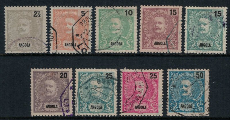 Angola #38-46 CV $7.10