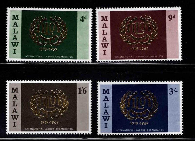 Malawi Scott 110-113 MH* ILO set 1969