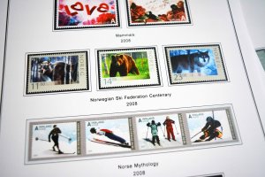 COLOR PRINTED NORWAY 1855-2010 STAMP ALBUM PAGES (183 illustrated pages)