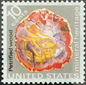 Scott #1538 1974 10¢ Mineral Heritage Petrified Wood MNH OG XF/Superb