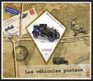 MALI SHEET POSTAL CLASSIC CARS 