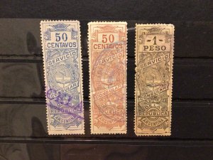 Argentina vintage Consular  Revenue stamps Ref 59028 