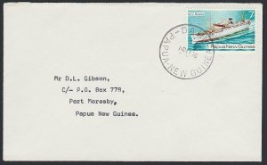 PAPUA NEW GUINEA 1976 cover ex DARU.........................................G846