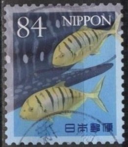 Japan 4516h (used) 84y marine life: golden travallies (7/1/2021)
