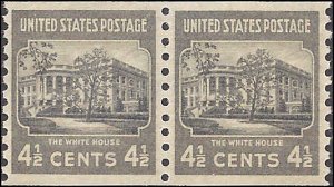 844 Mint,OG,NH... Pair... SCV $1.40