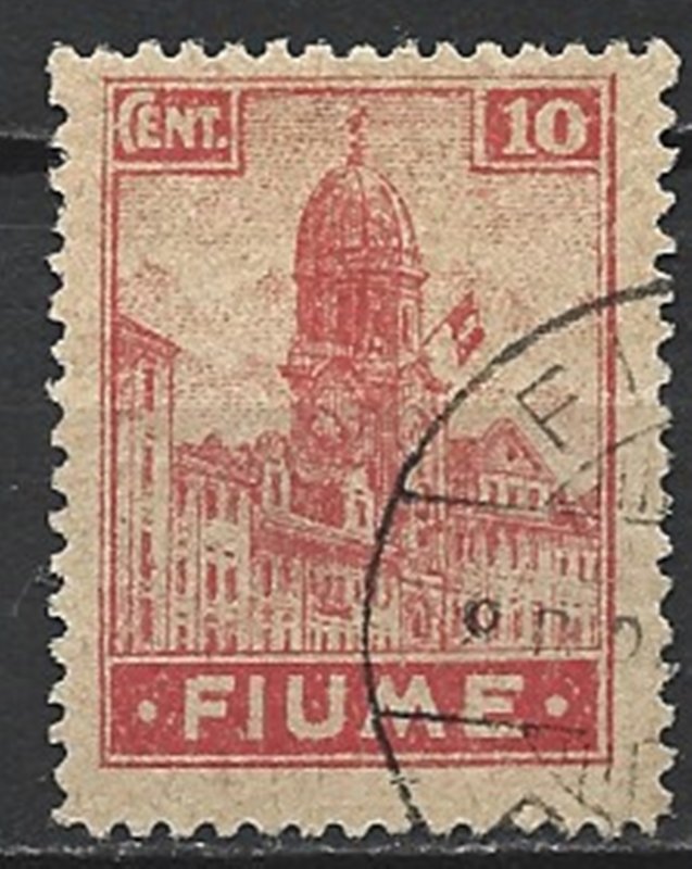 COLLECTION LOT 19543 FIUME #30a 1919 CV+$16