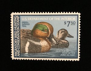 RW46 MNH US Federal Duck Hunting Stamp, 1979