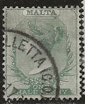 Malta  ^ Scott # 8 - Used