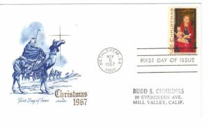 US 1336 (Me-5) 5c Christmas Madonna & Child on FDC Artmaster Cachet ECV $6.00