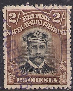 British South Africa Rhodesia 1913 - 19 KGV 2/-d Admirals Perf 14 SG 214 ( K1...