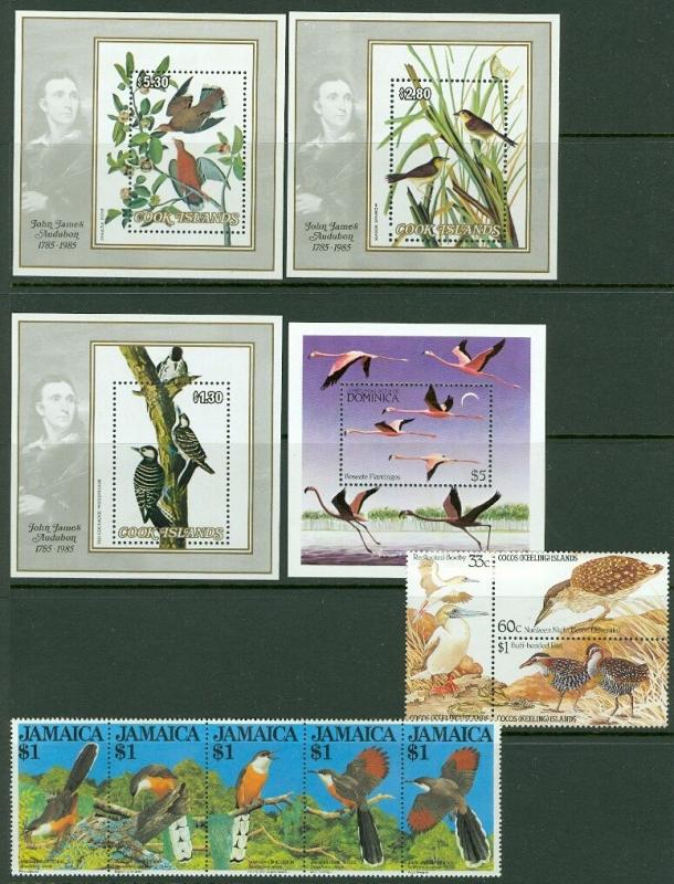 BRITISH COMMONWEALTH  Bird Topical Nice clean collection of sgls & sets Cat $215