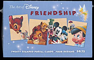 United States UX410a, Disney Friendship Postal Cards, still shrinkwrapped