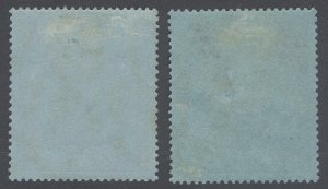 Bermuda 1927 2s-2s6d KeyPlate WmkScript SG 52-53 Sc 50-52 LMM/MLH Cat£108($140)