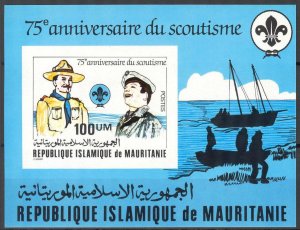 Mauritania 1982 Scouting Boy Scouts Ships S/S Imperf. MNH