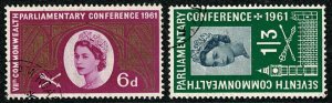 GB 1961 7th Commonwealth Parliamentary Conference. Very Fine Used set of 2 va...