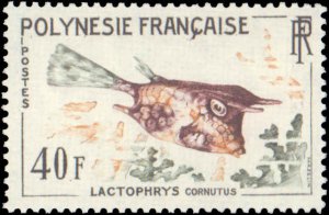 French Polynesia #199-202, Complete Set(4), 1962, Fish, Never Hinged