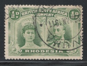 Rhodesia 1910 Queen Mary & King George V 1/2p Scott # 101 Used