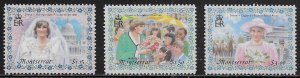 Montserrat Scott #'s 962 - 964 MNH