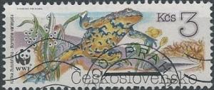 Czechoslovakia 2749 (used cto) 3k yellow-bellied toads