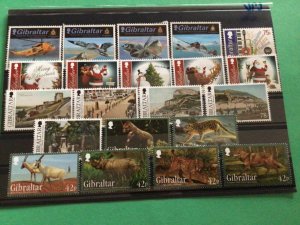 Gibraltar 2012 mint never hinged mixed stamps  sets A15380