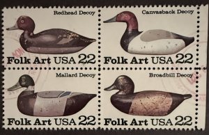 US Stamp #2141a Block of 4 #2138-2141 used NH