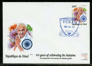 CHAD 2020 150 YEARS CELEBRATING THE MAHATMA STAMP  FIRST DAY COVER