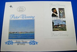 RSA (SOUTH AFRICA)  -  1980  -  PIETER WENNING (PAINTER) S/S COVER    (jpL5)