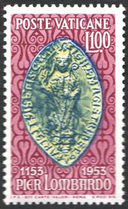 Vatican City SC#173 100£ Episcopal Seal of Peter Lombard (1953) MNH